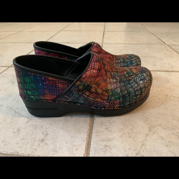 colorful dansko clogs